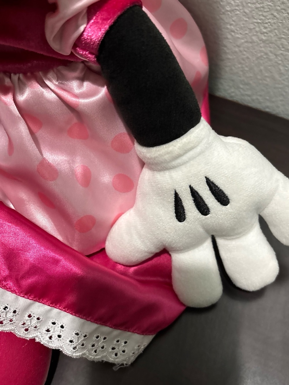 Disney Pink and Black Minnie Mouse Princess Plush Doll - Picture 8 of 11